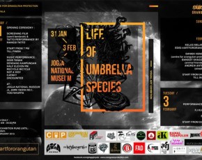 31 Januari-3 Februari 2015 ART FOR ORANG UTAN "LIFE OF UMBRELLA SPECIES" at Gedung JNM lantai 1 31 Januari-3 Februari 2015 ART FOR ORANG UTAN "LIFE OF UMBRELLA SPECIES" at Gedung JNM lantai 1